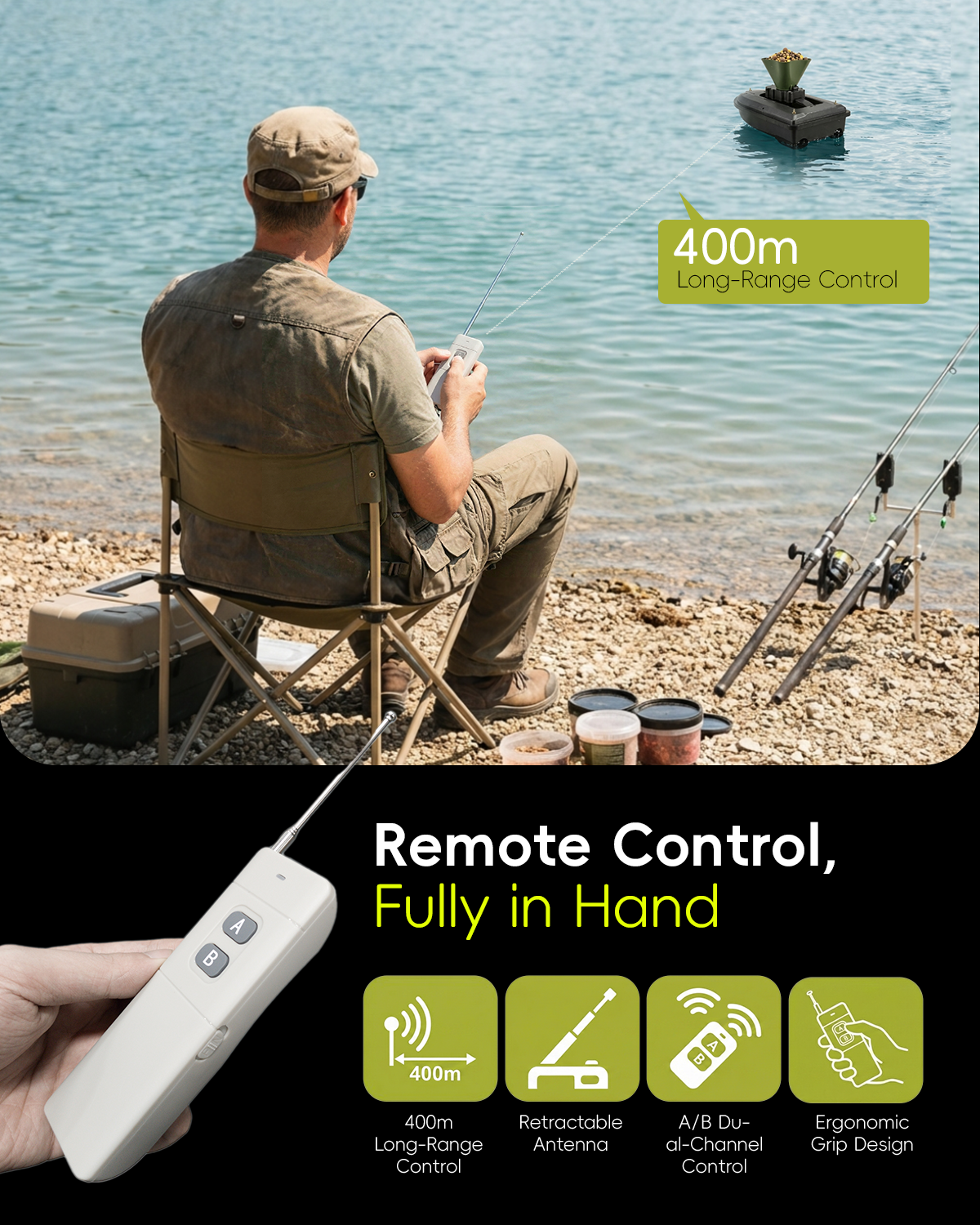 360° Rotating Bait Dispenser & - đánh giá và giá Fishing Boat Trailer
