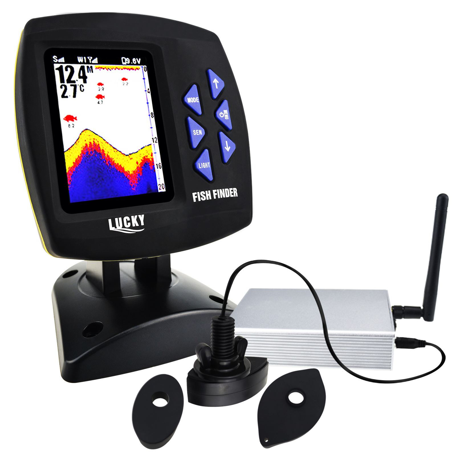 LUCKY Fishfinder 300m/ 980ft F - đánh giá và giá Fishing Boat Depth Finder