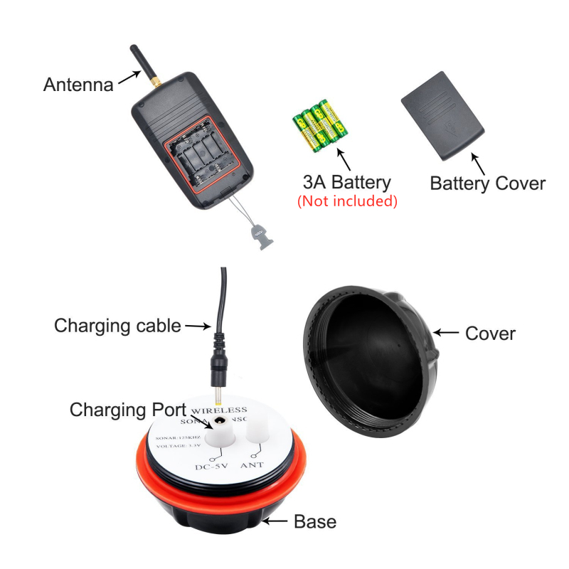 Sonar Sensor LCD Fish Finder 4 - đánh giá và giá Fishing Boat Depth Finder