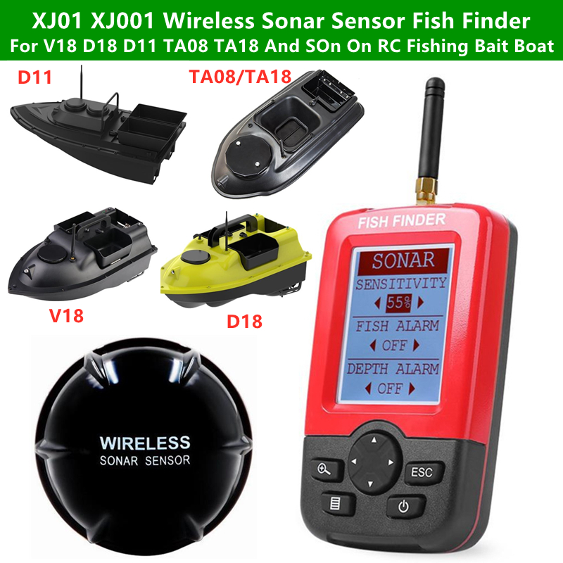 Wireless Sonar Sensor Fish Fin - đánh giá và giá Fishing Boat Depth Finder
