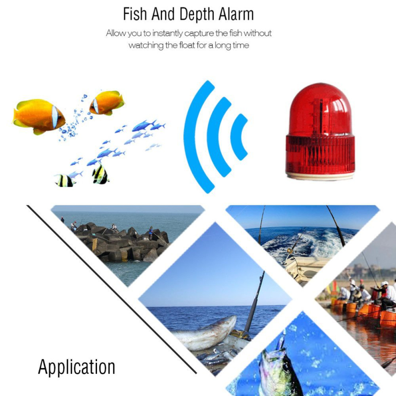 Wireless Sonar Sensor Fish Fin - đánh giá và giá Fishing Boat Depth Finder