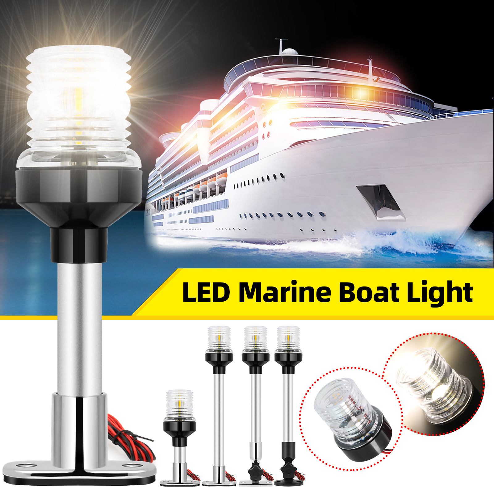 6/12inch LED Fold Yacht Naviga - đánh giá và giá Fishing Boat Paddle