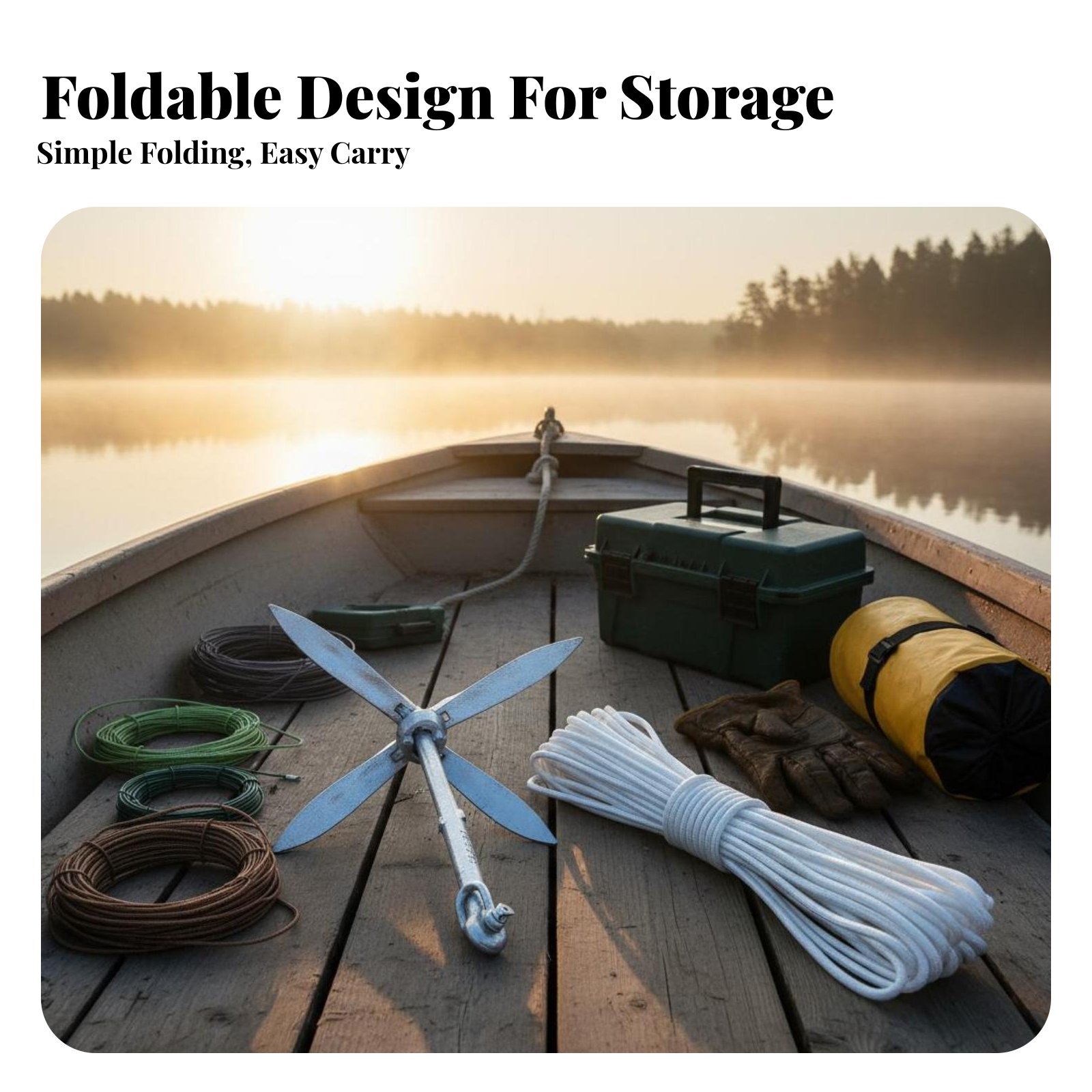 Lotus Anchor Foldable Carbon S - đánh giá và giá Fishing Boat Anchor