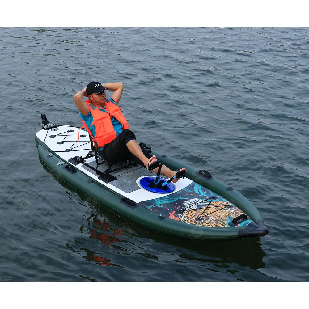 Folding SUP Pedal Board Fishin - đánh giá và giá Fishing Boat Paddle
