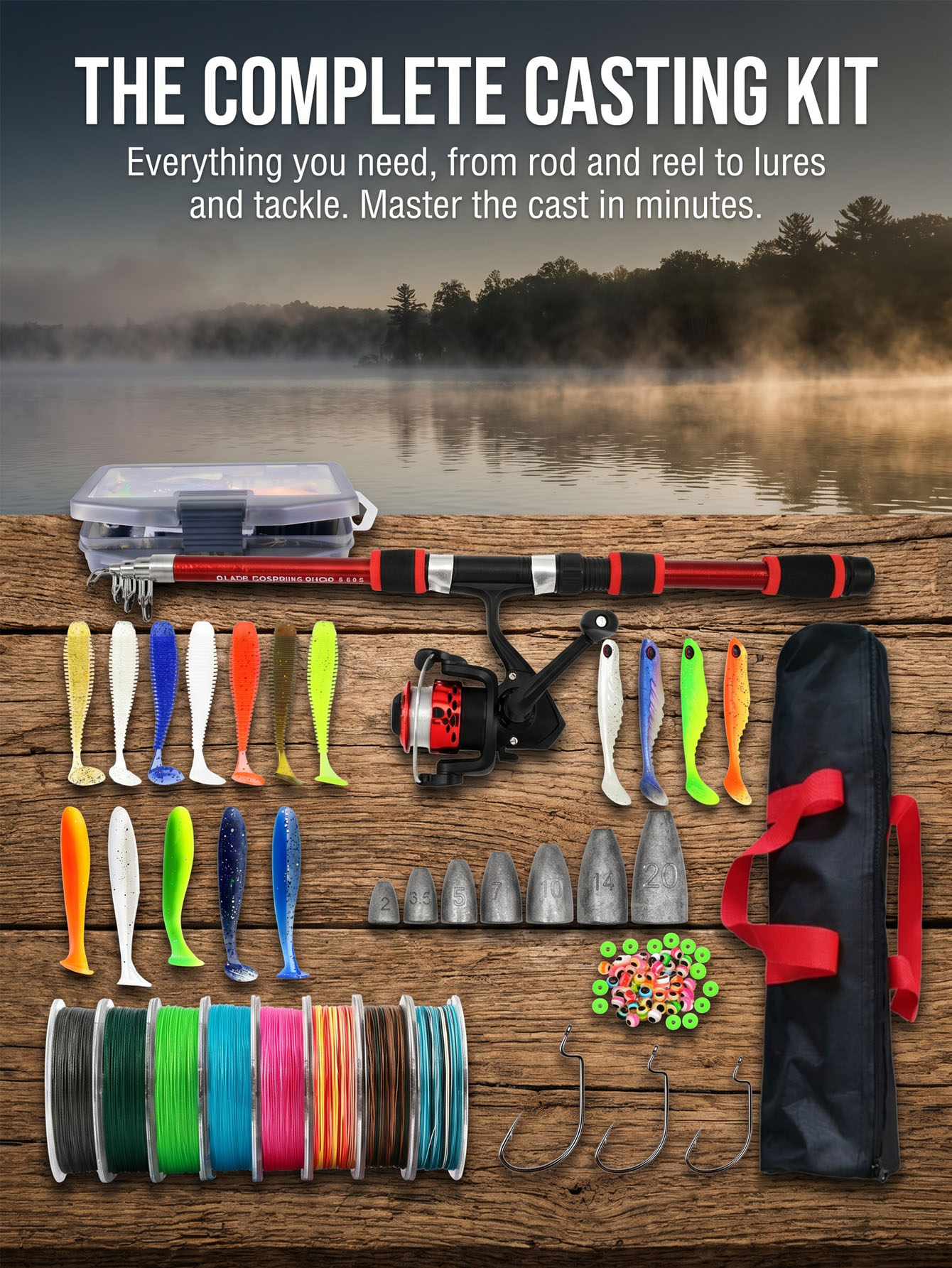 Fishing Rod Reel Combos Collap - đánh giá và giá Fishing Boat Oar