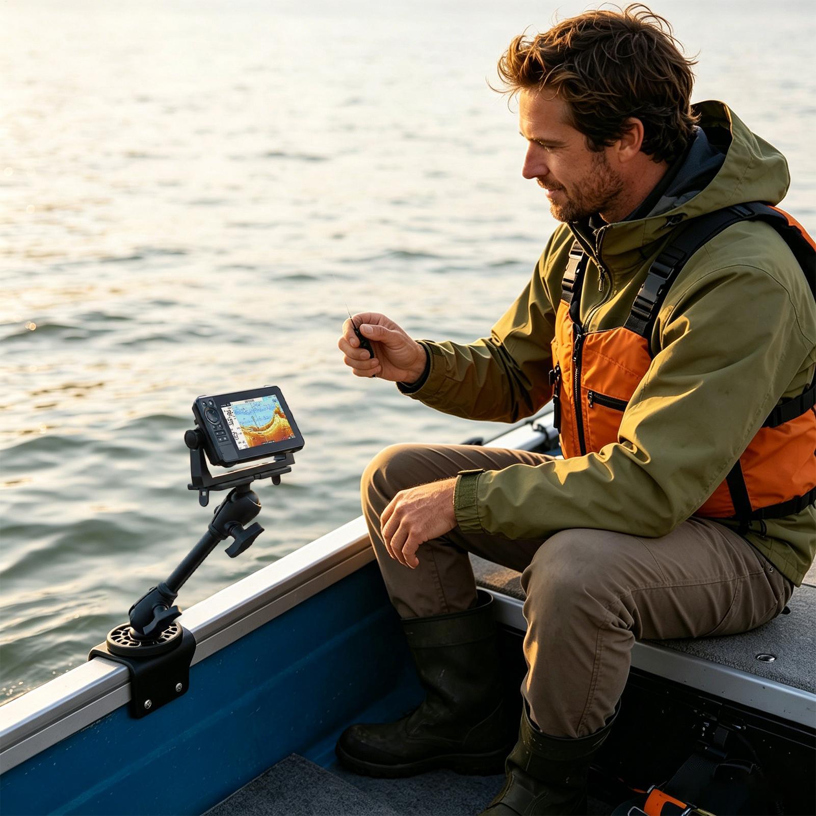 Kayak Transducer Mount 360 Deg - đánh giá và giá Fishing Boat Depth Finder