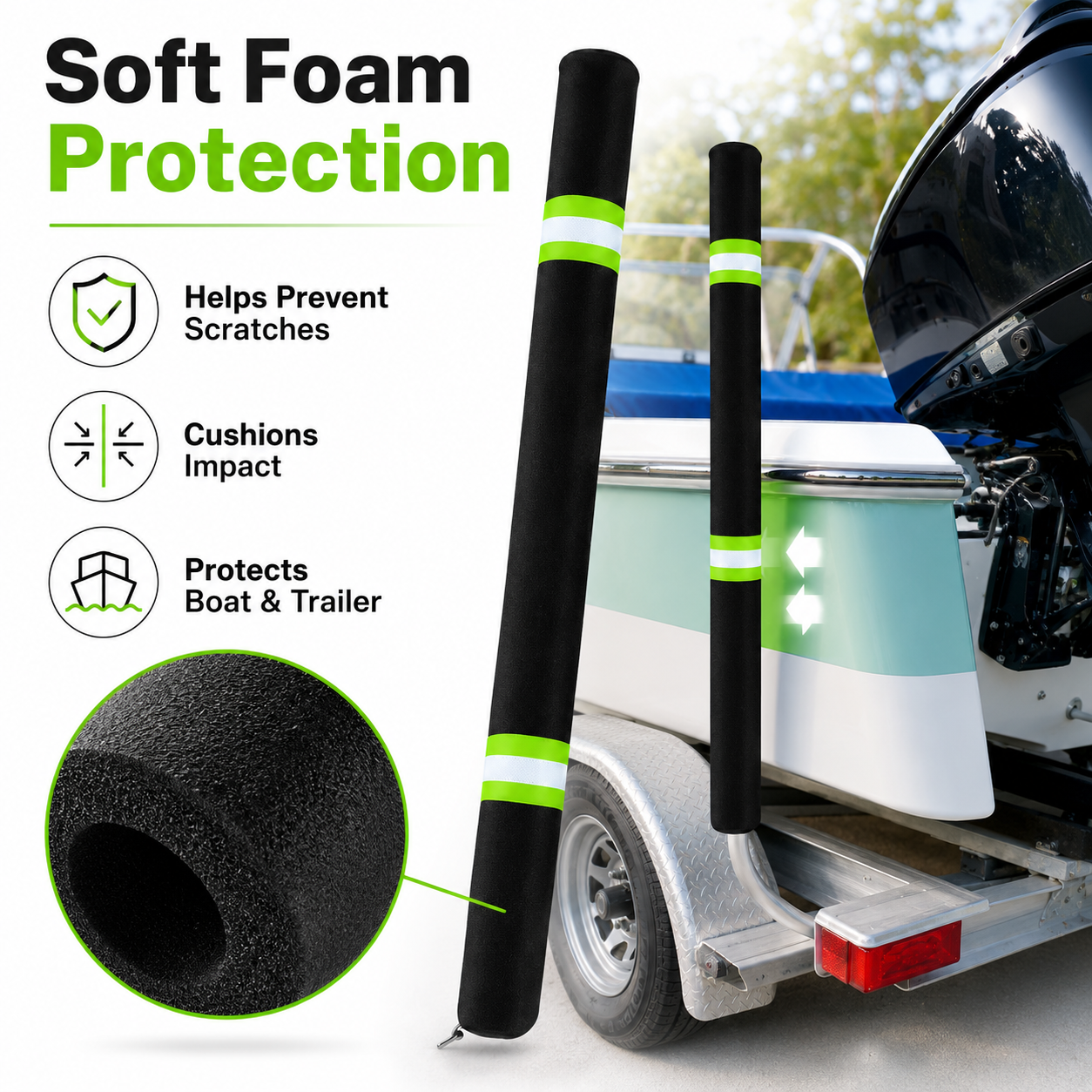 2Pcs Boat Trailer Guide Pole C - đánh giá và giá Fishing Boat Cover